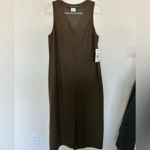 Vintage Harvé Bernard Jumper Dress -‎ Wool Blend - Size 12 - NWT